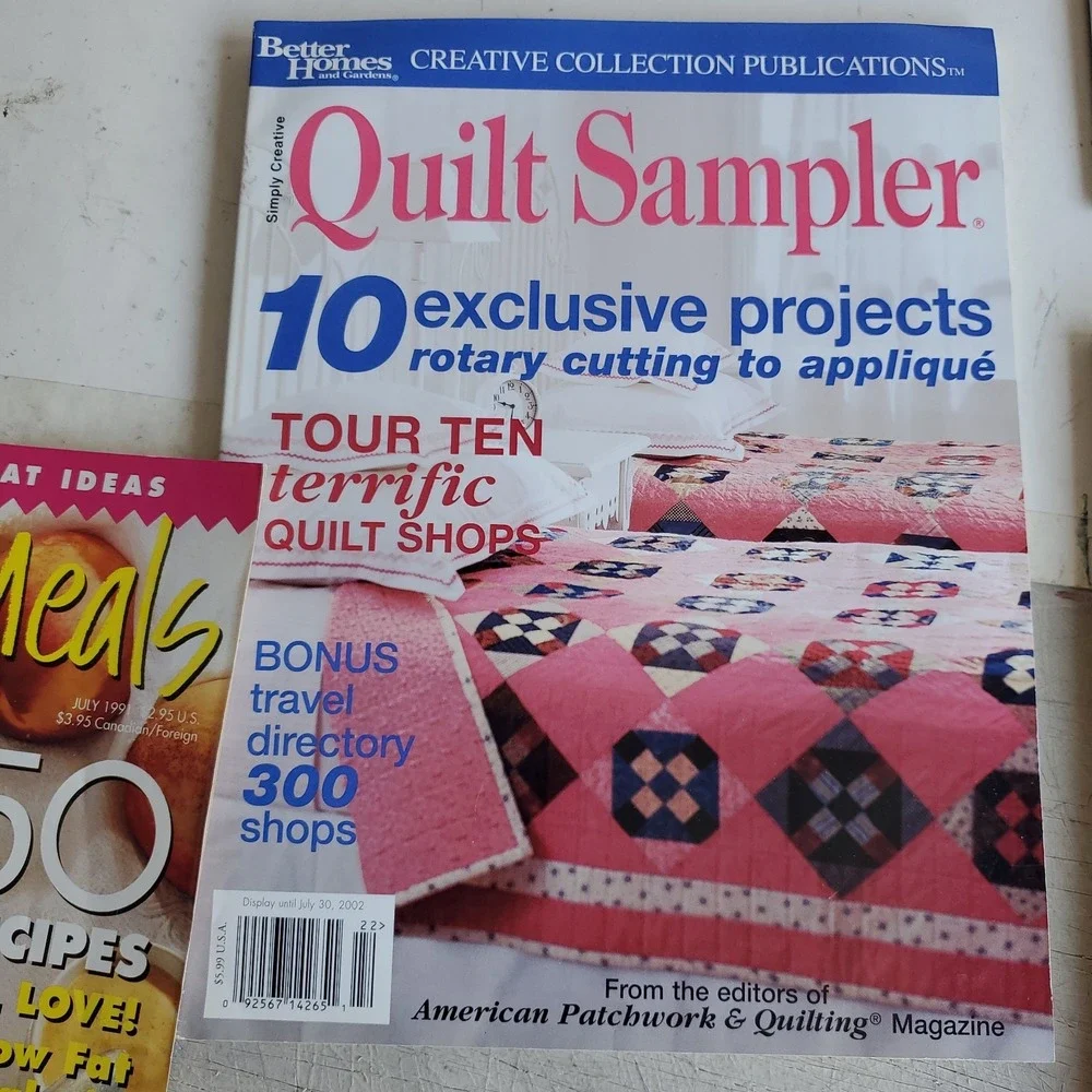 Lot of 12 American Patchwork And Quilting Magazines Quilt Sampler w patterns VTG